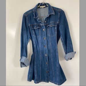Long Curve Denim Jacket